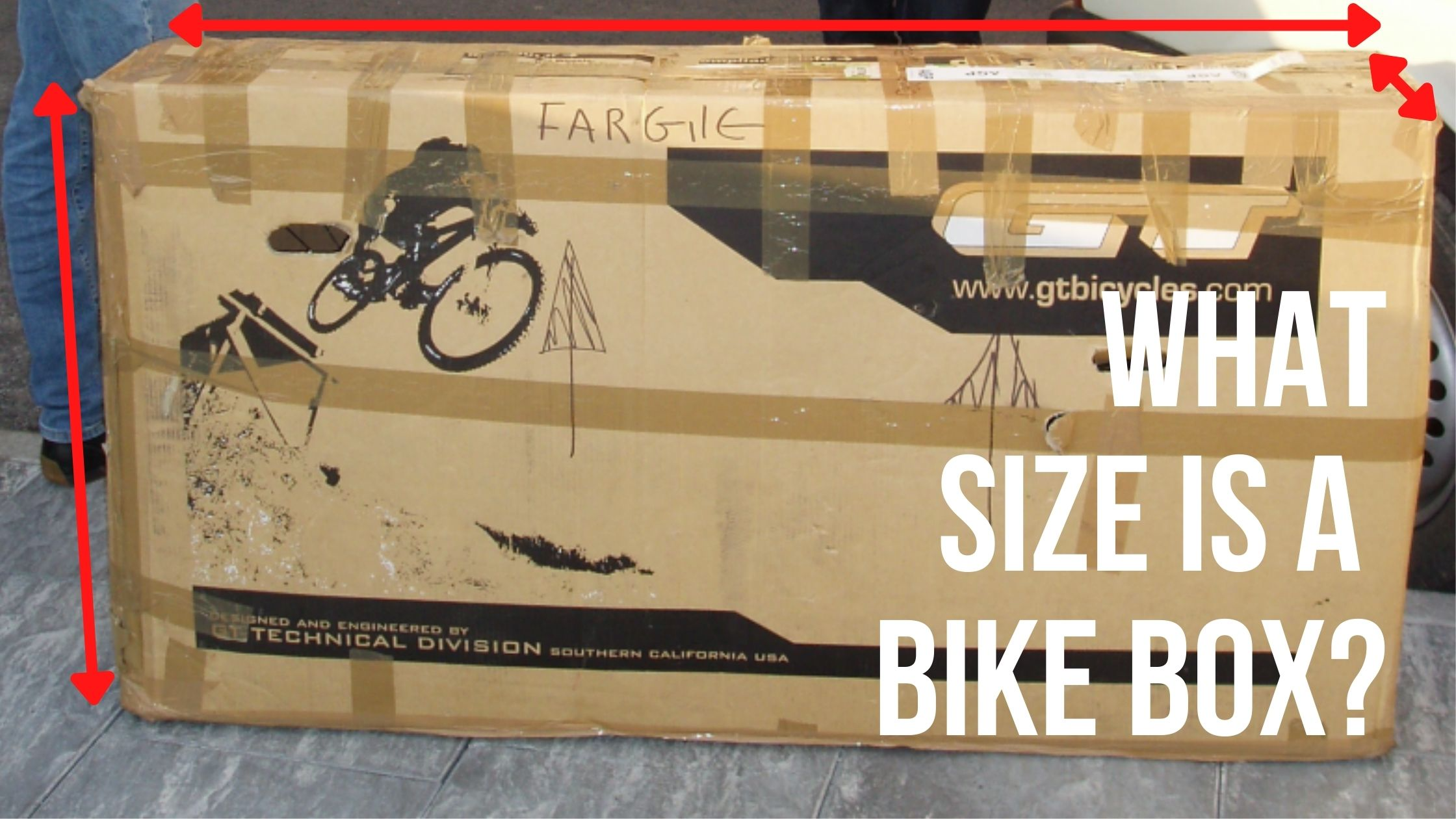 Extra Large Bicycle Cardboard Box Packing Shipping Hybrid Road Mountain Bike Box 